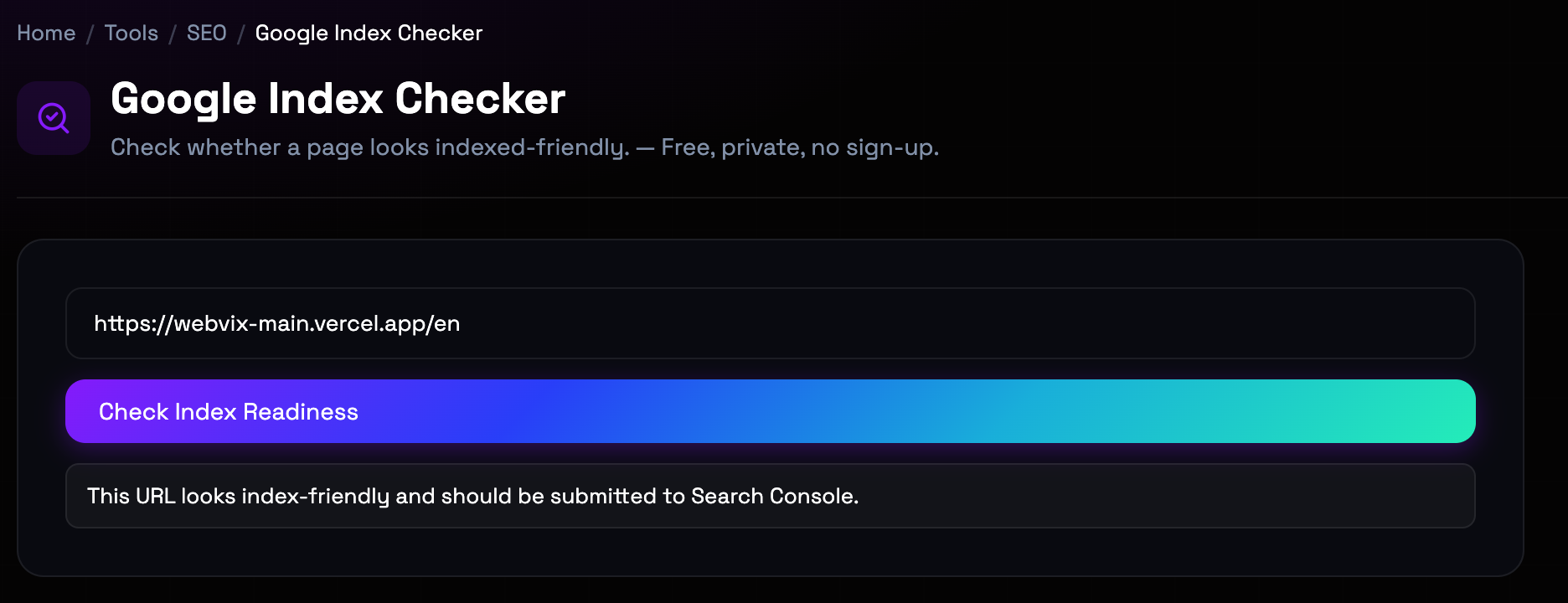 How to use Google Index Checker online — free, fast, and private